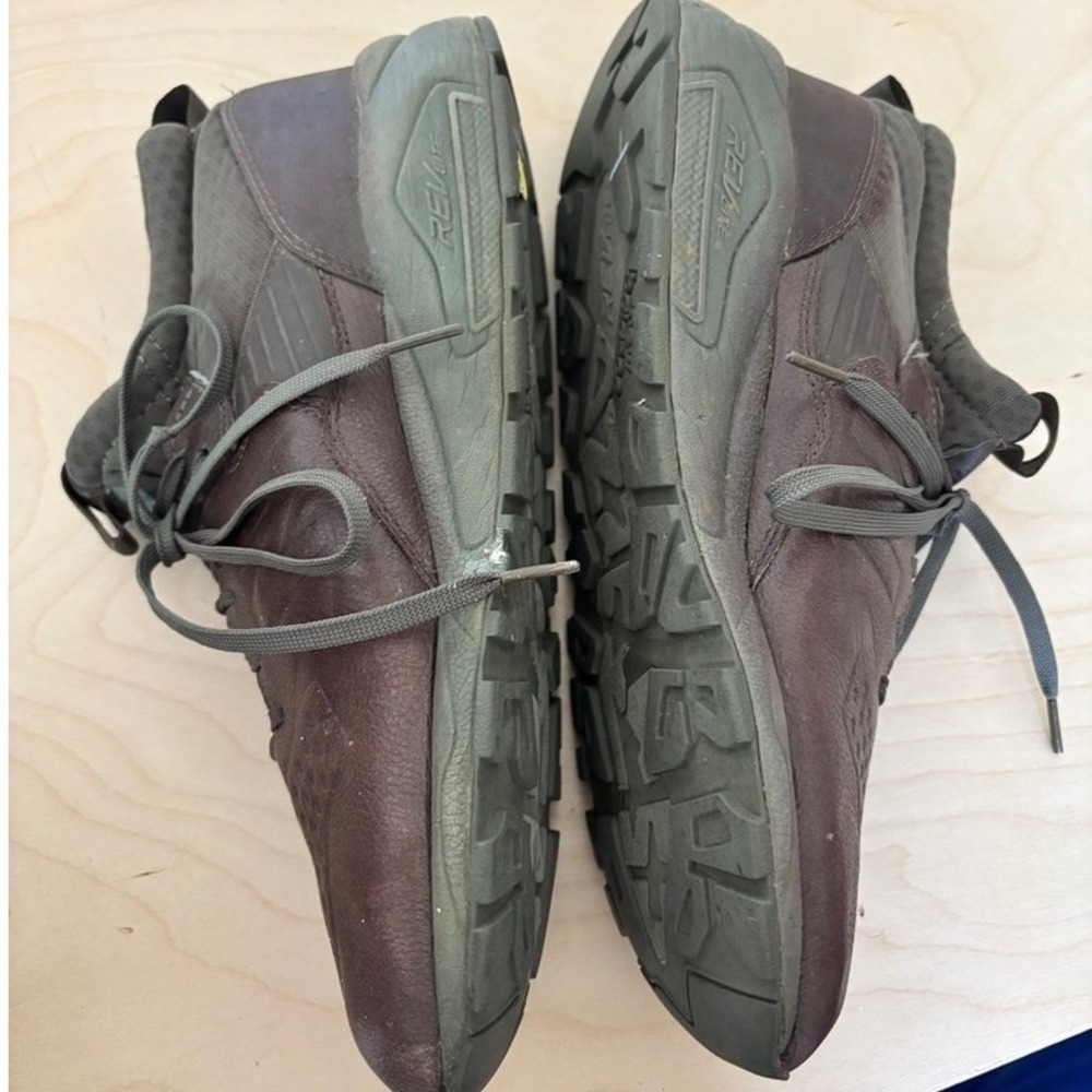 NEW BALANCE 580 Mid Deconstructed Olive MRH580DB Sneakers 9.5 Leather RevLite - Picture 3 of 9